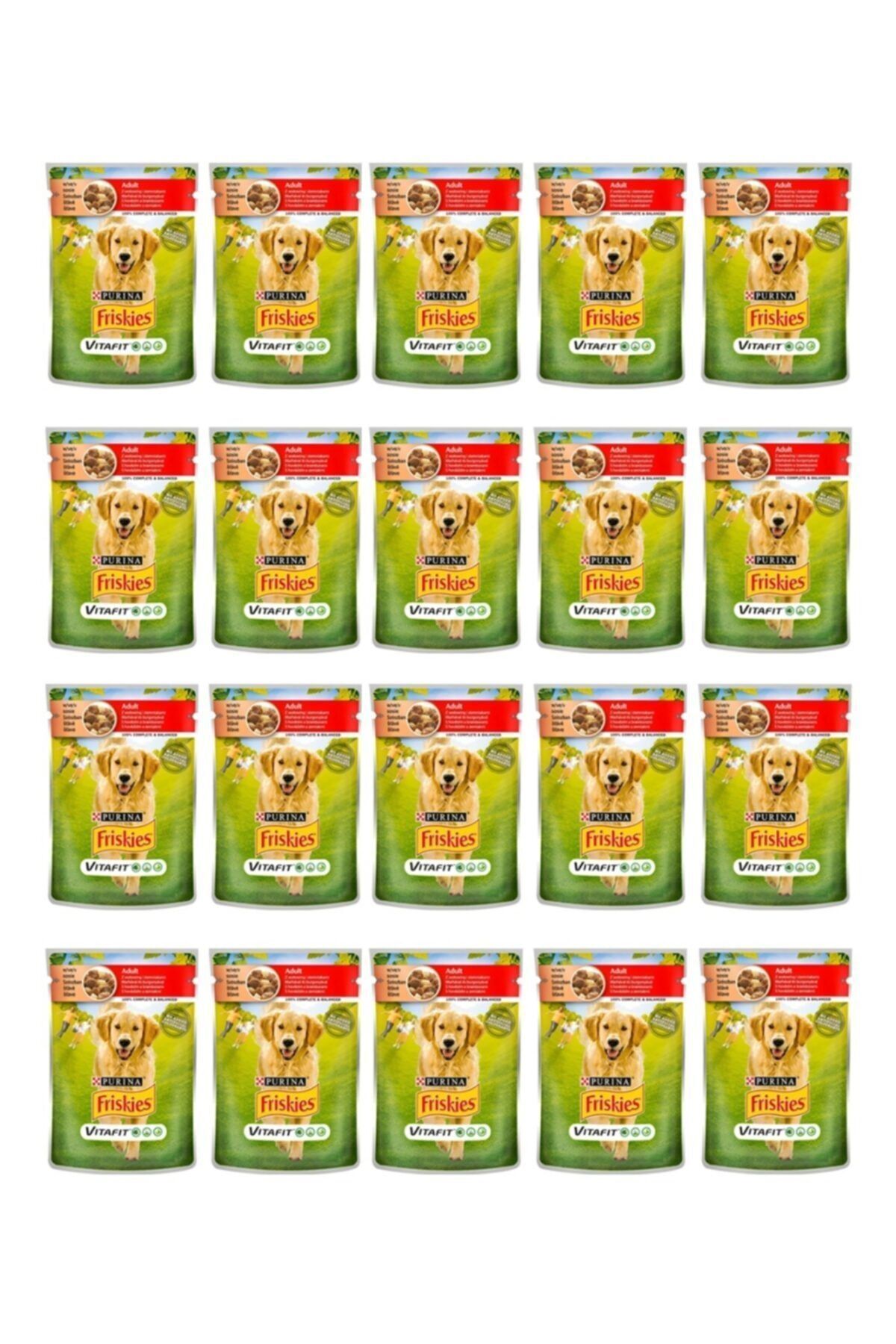 FRISKIES Sığır Etli Ve Patatesli Yetişkin Köpek Konservesi 100 Gr - 20 Adet FRISKIES Sığır Etli Ve Patatesli Yetişkin Köpek Konservesi 100 Gr - 20 Adet