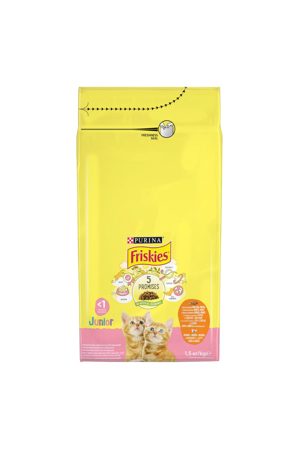 FRISKIES Junior Tavuk Süt Ve Sebzeli Yavru Kedi Maması 1.5 KG