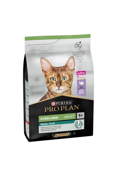 Pro Plan Sterilised Renal Plus Adult Hindili Kuru Kedi Maması 3 Kg