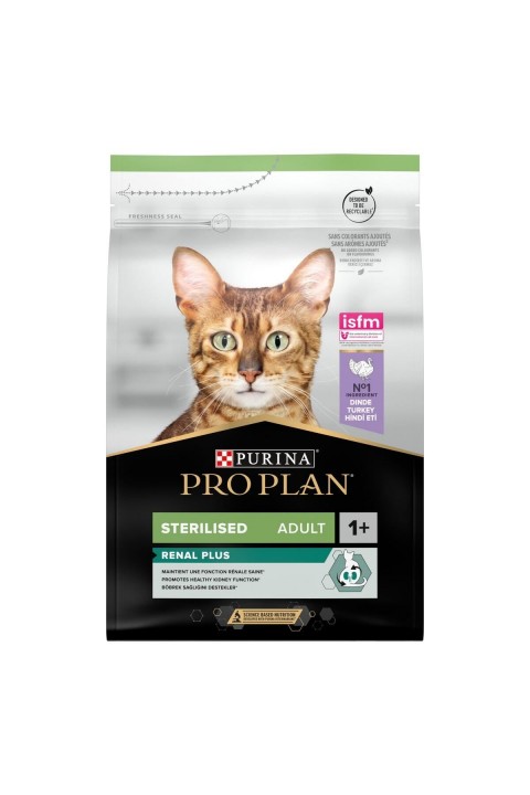 Pro Plan Sterilised Renal Plus Adult Hindili Kuru Kedi Maması 3 Kg