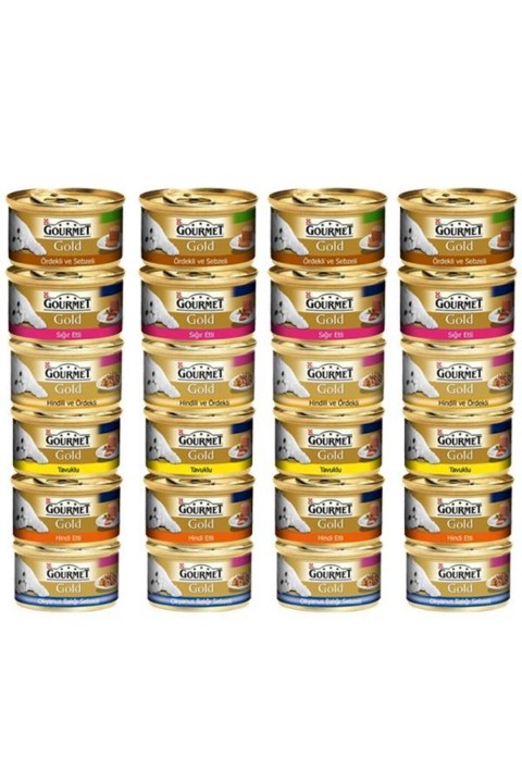 GOURMET GOLD KARIŞIK KEDİ KONSERVESİ 85 GR (24 ADET)
