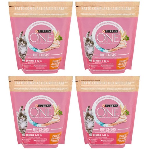 PURINA ONE Juniour TAVUKLU Yavru Kedi Maması 800 Gr x 4 Adet (3.2 KG)