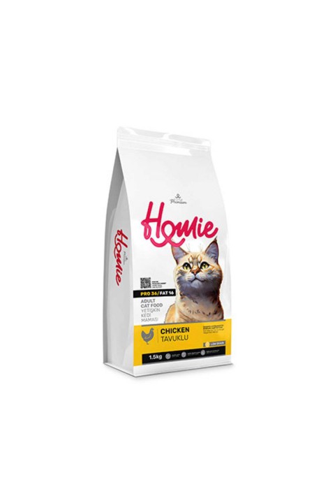 HOMIE Tavuklu Düşük Tahıllı Kedi Maması 1.5 Kg