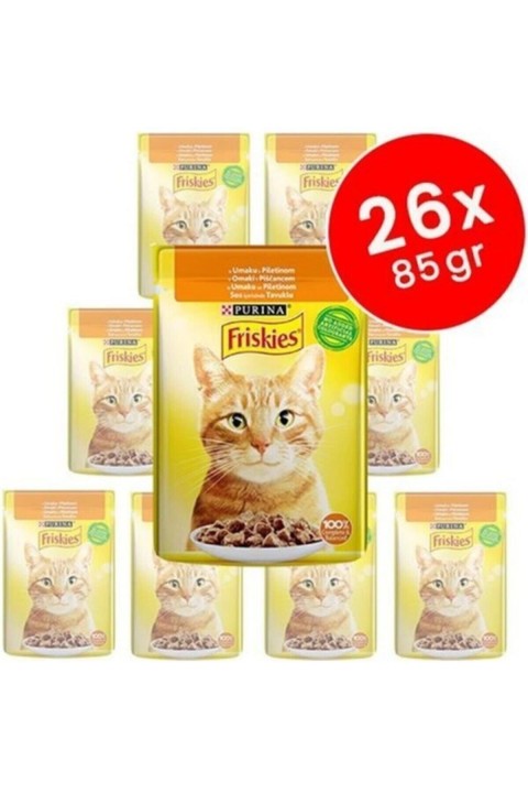 FRISKIES Tavuklu Pouch Yaş Kedi Maması 85 Gr - 26 Adet