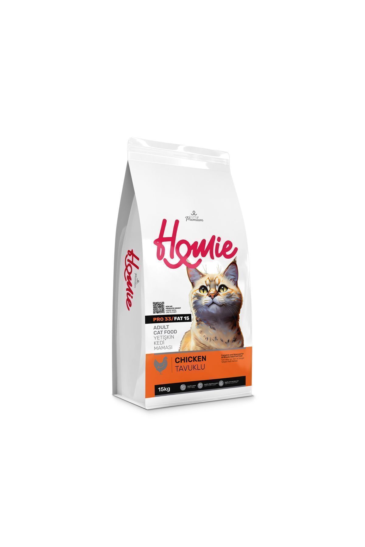 HOMIE Tavuklu Yetişkin Kedi Maması 15 Kg HOMIE Tavuklu Yetişkin Kedi Maması 15 Kg